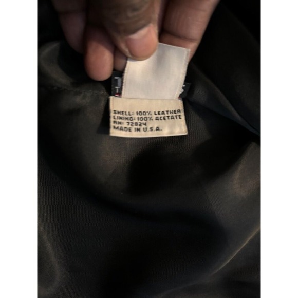 Mitchells of Westport Mens Black Leather Car Coat Button Front Jacket - Picture 14 of 15